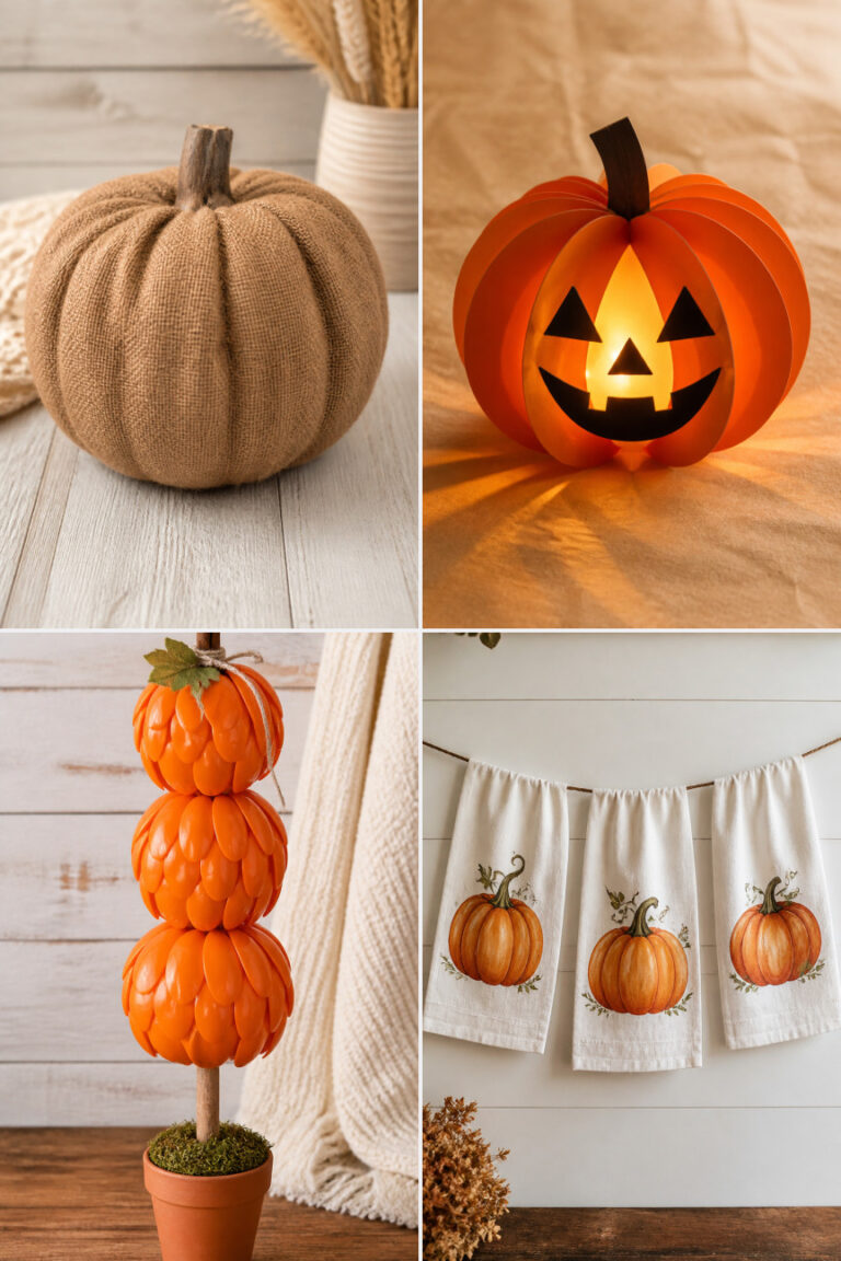 15 Dollar Tree Pumpkin Crafts on a Budget