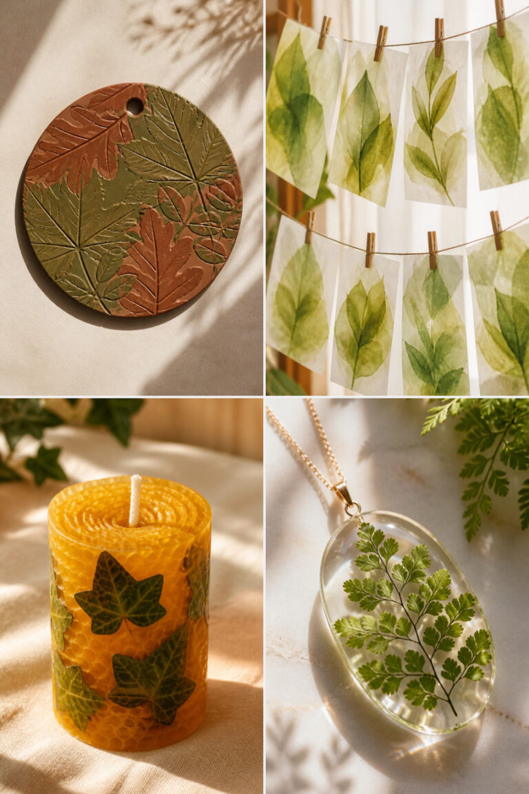 15 Leaf Suncatcher Crafts