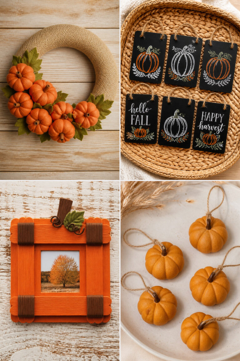 25 Easy Pumpkin Crafts Anyone Can Make