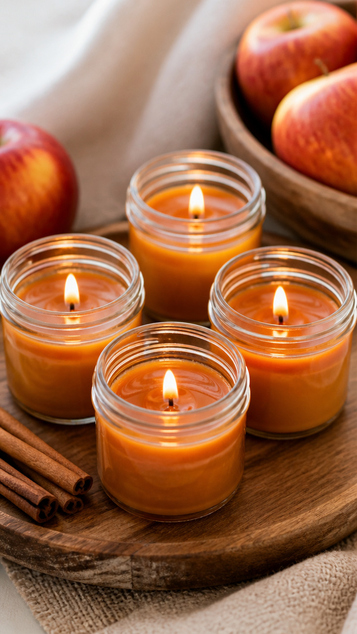 Apple Scented Candle Jars