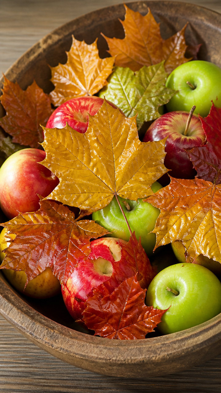 Apple Wax Dipped Leaves