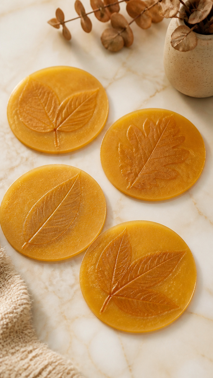 Beeswax Leaf Coasters