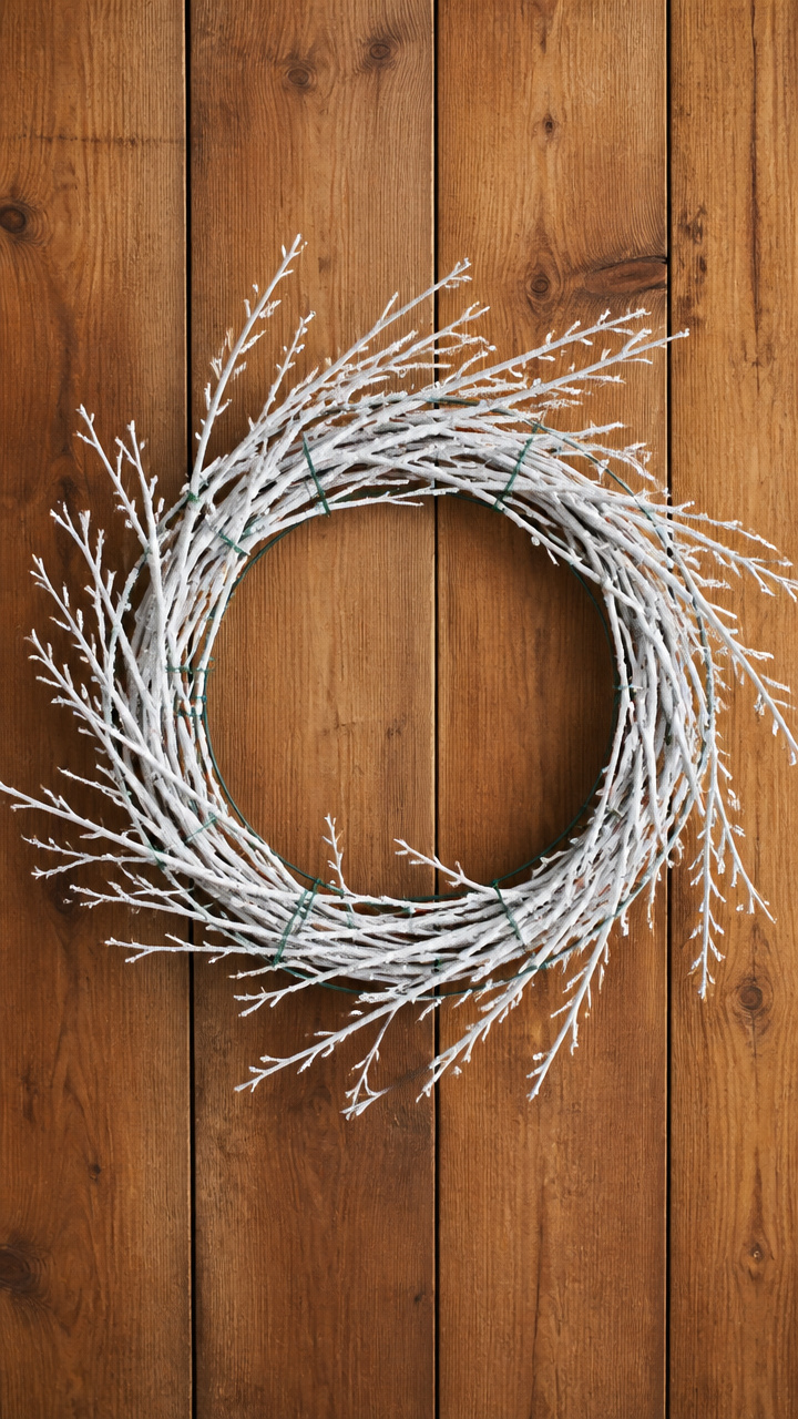 Chalk-Painted Vine Maple Wreath
