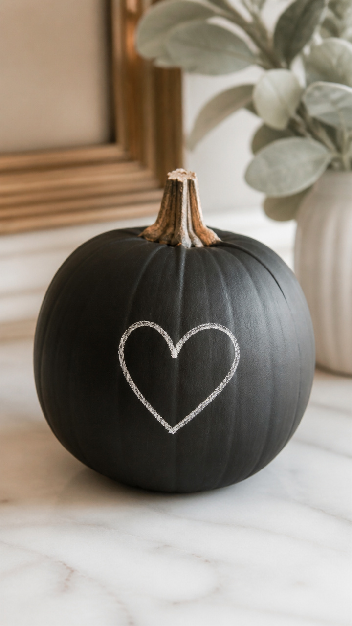 Chalkboard Paint Pumpkin