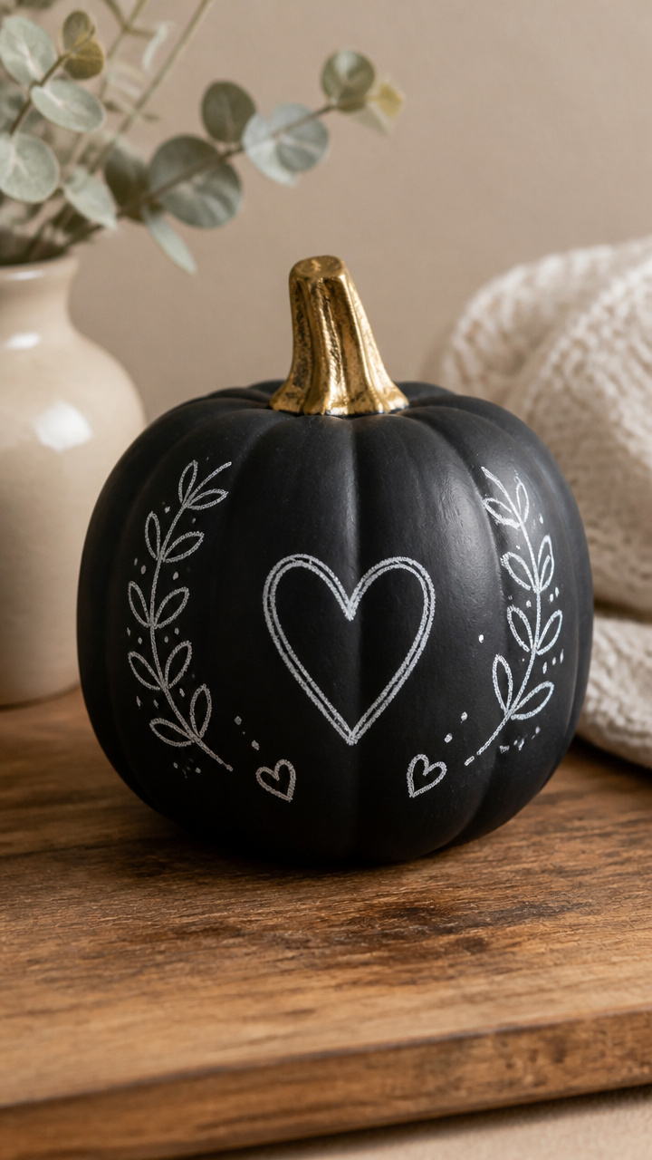 Chalkboard Paint Pumpkin
