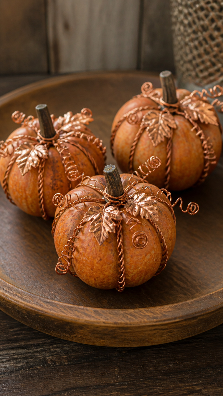 Copper Wire Vine Accents