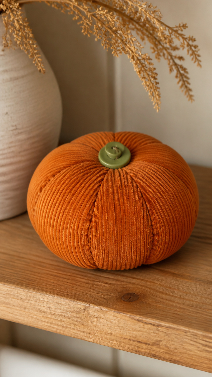 Corduroy Fabric Pumpkins