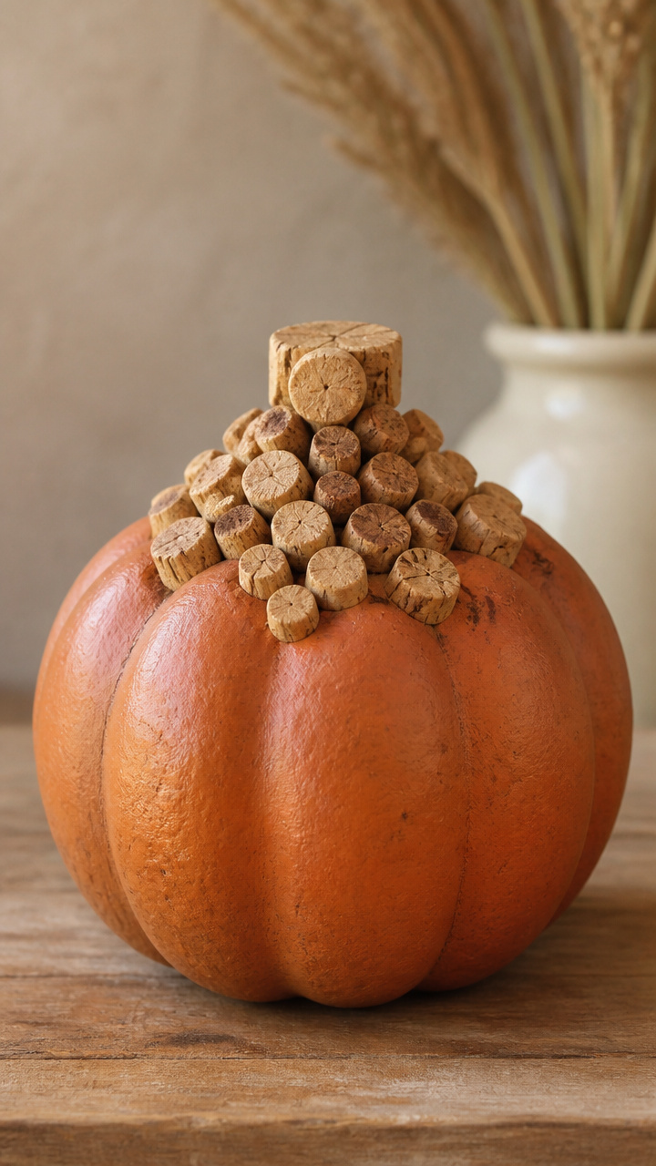Cork Slice Accent Pumpkin
