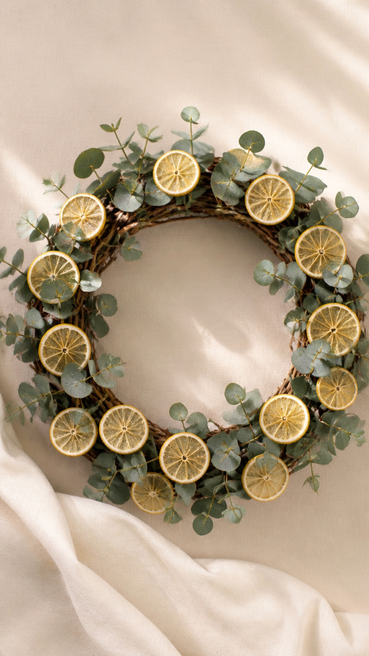 Dried Lemon and Eucalyptus Wreath