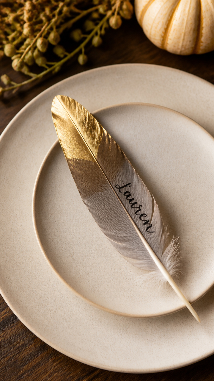 Feather Quill Place Cards