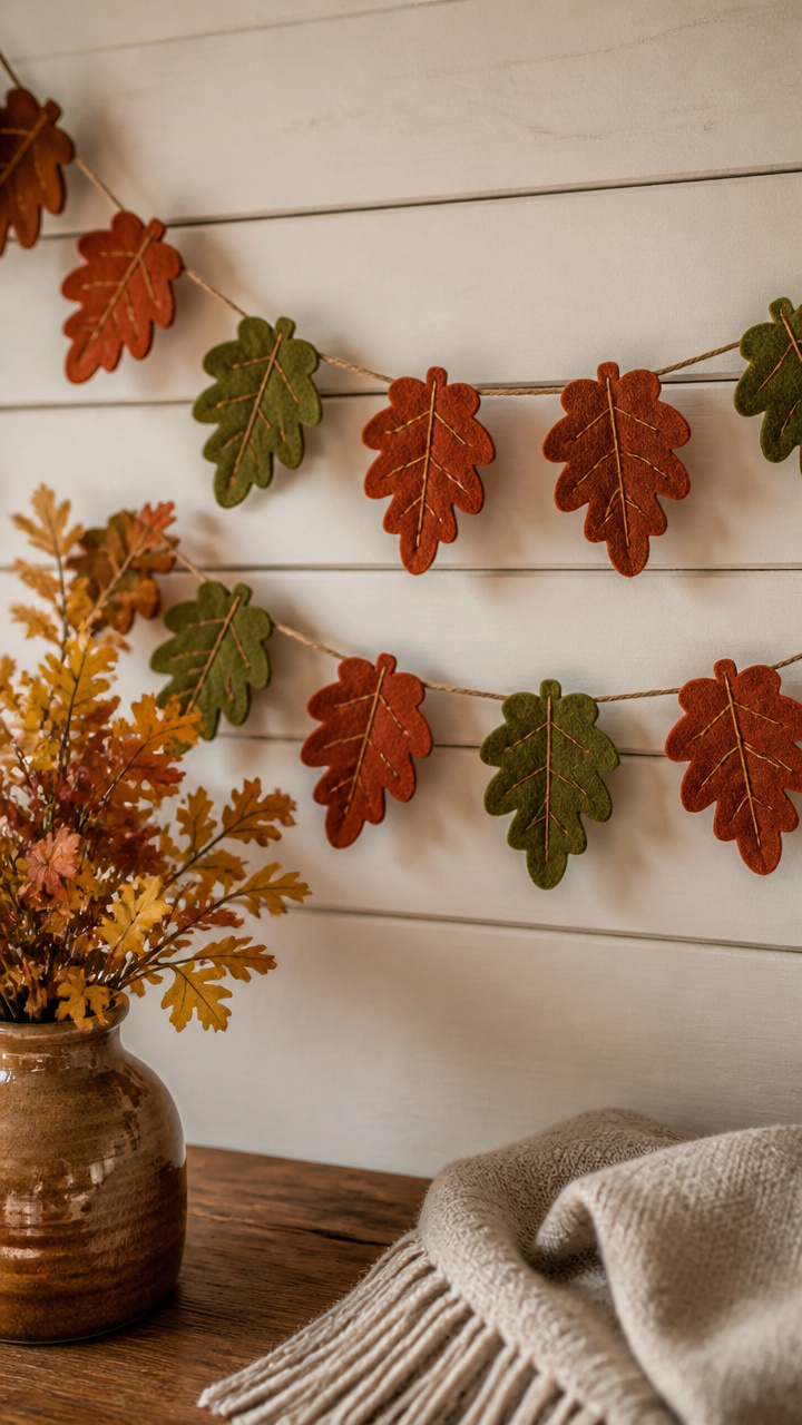 Felt Oak Leaf Bunting
