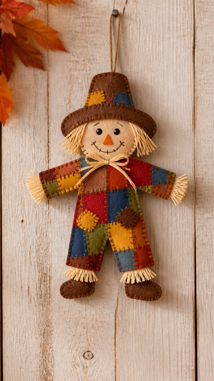Felt Patchwork Scarecrow