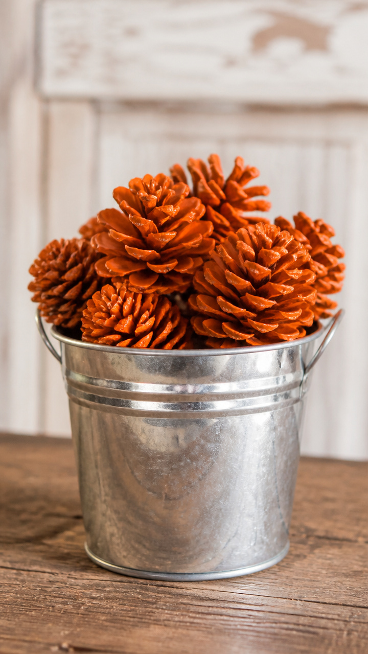 Galvanized Tin Bucket Display