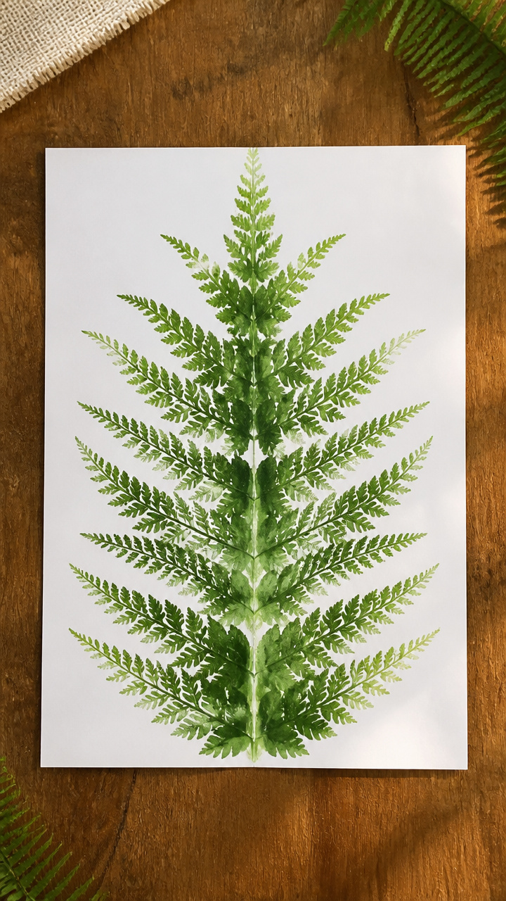 Ink Blot Fern Symmetry