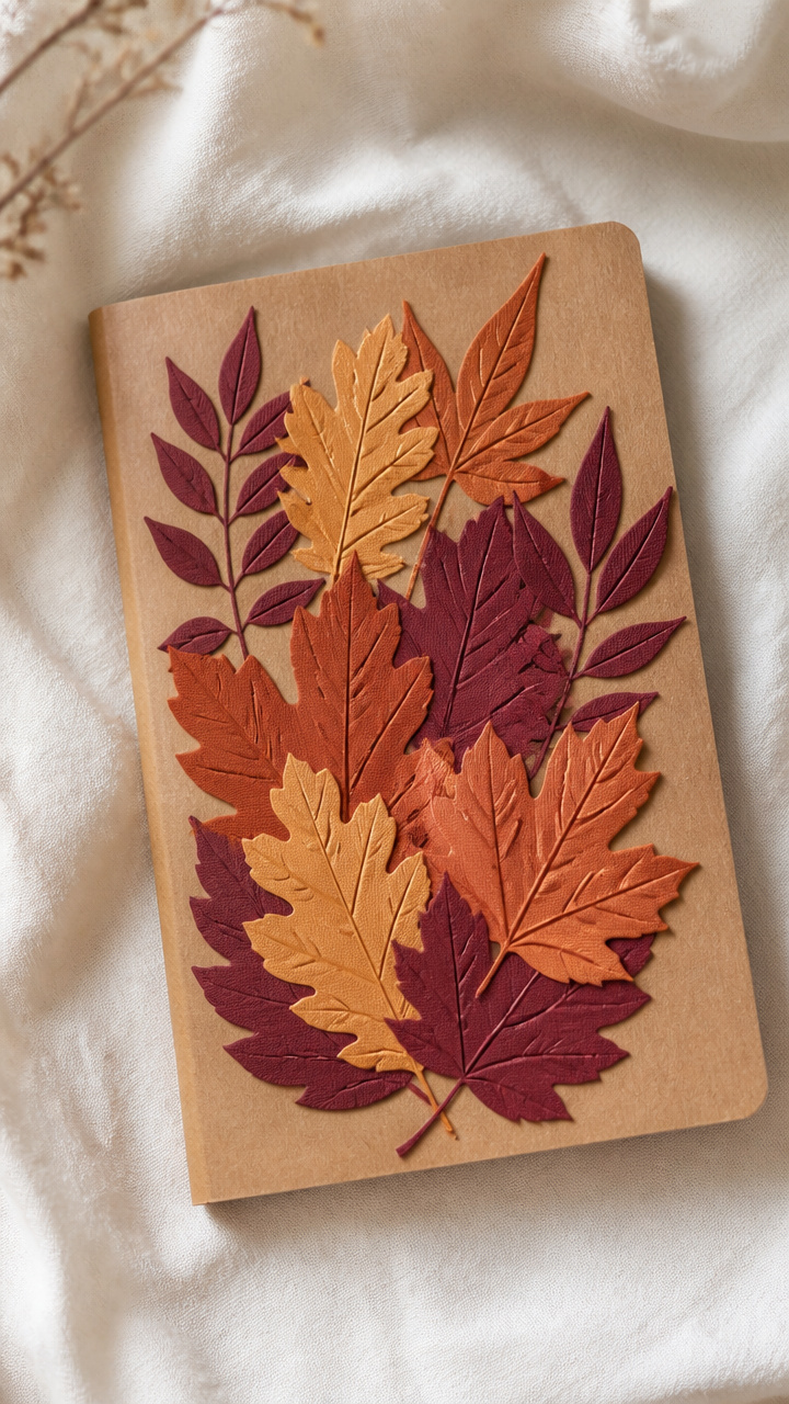 Leaf Collage Journal Cover