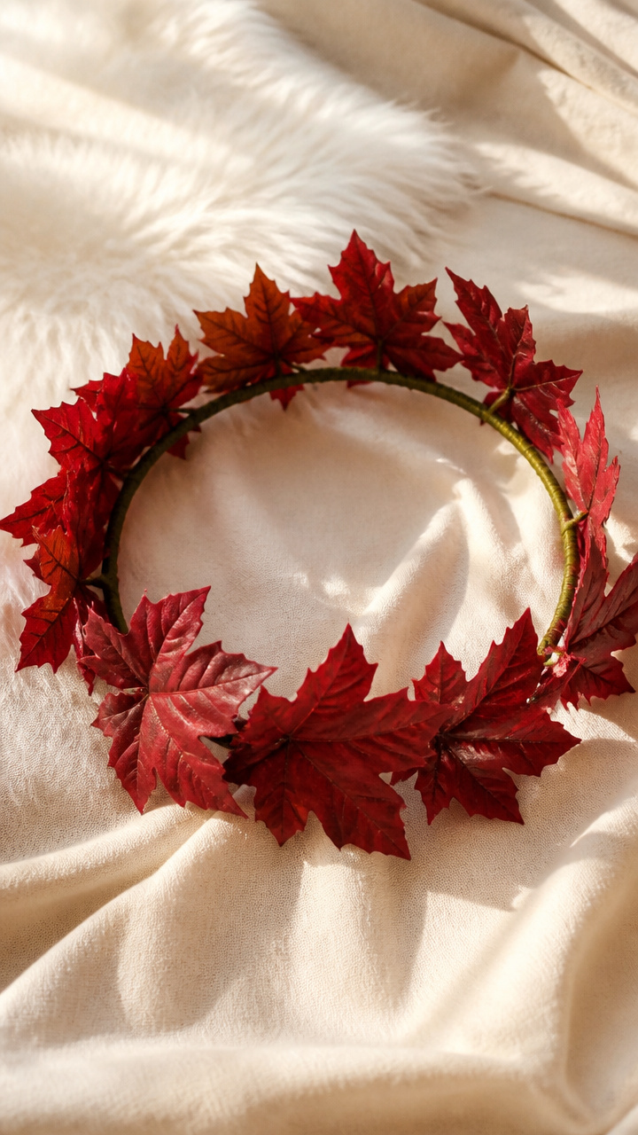 Leaf Crown with Wire Base