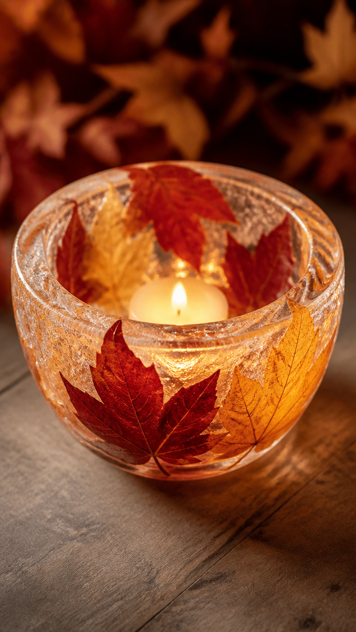 Leaf Ice Lantern