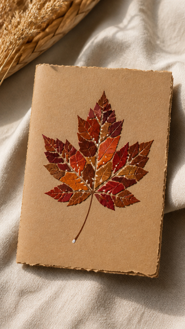 Leaf Mosaic Greeting Card