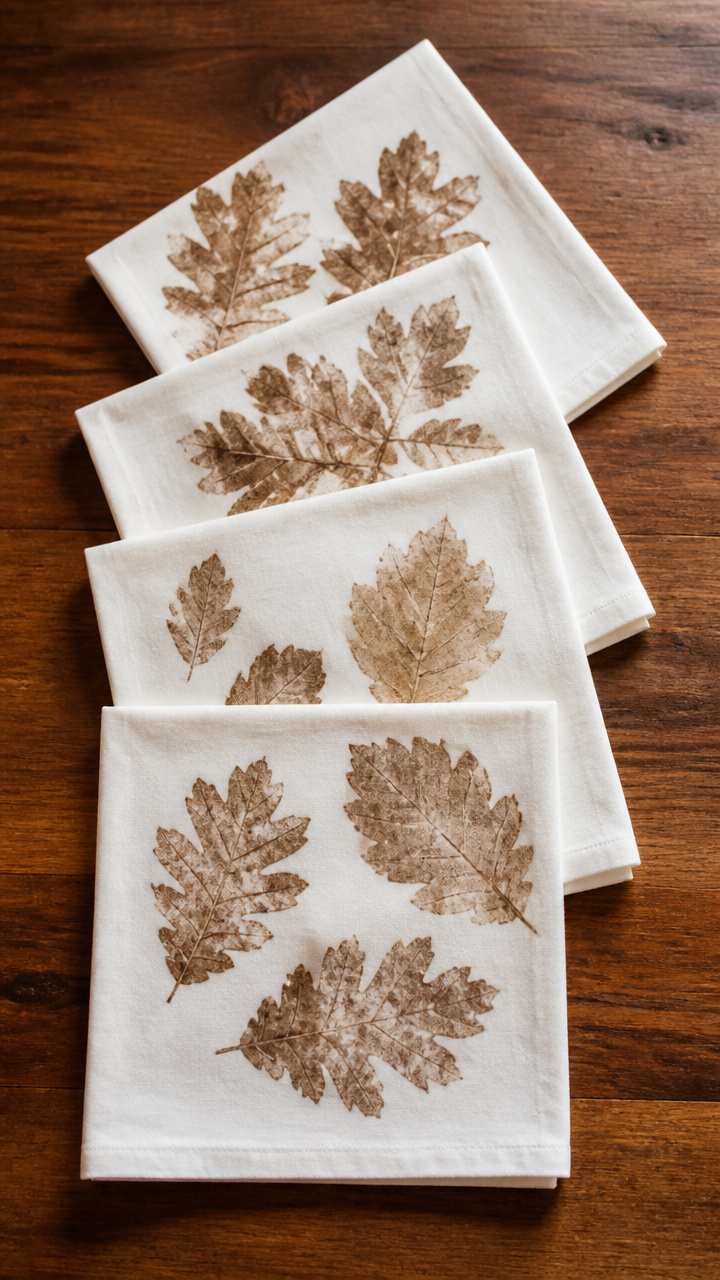 Leaf Print Napkins