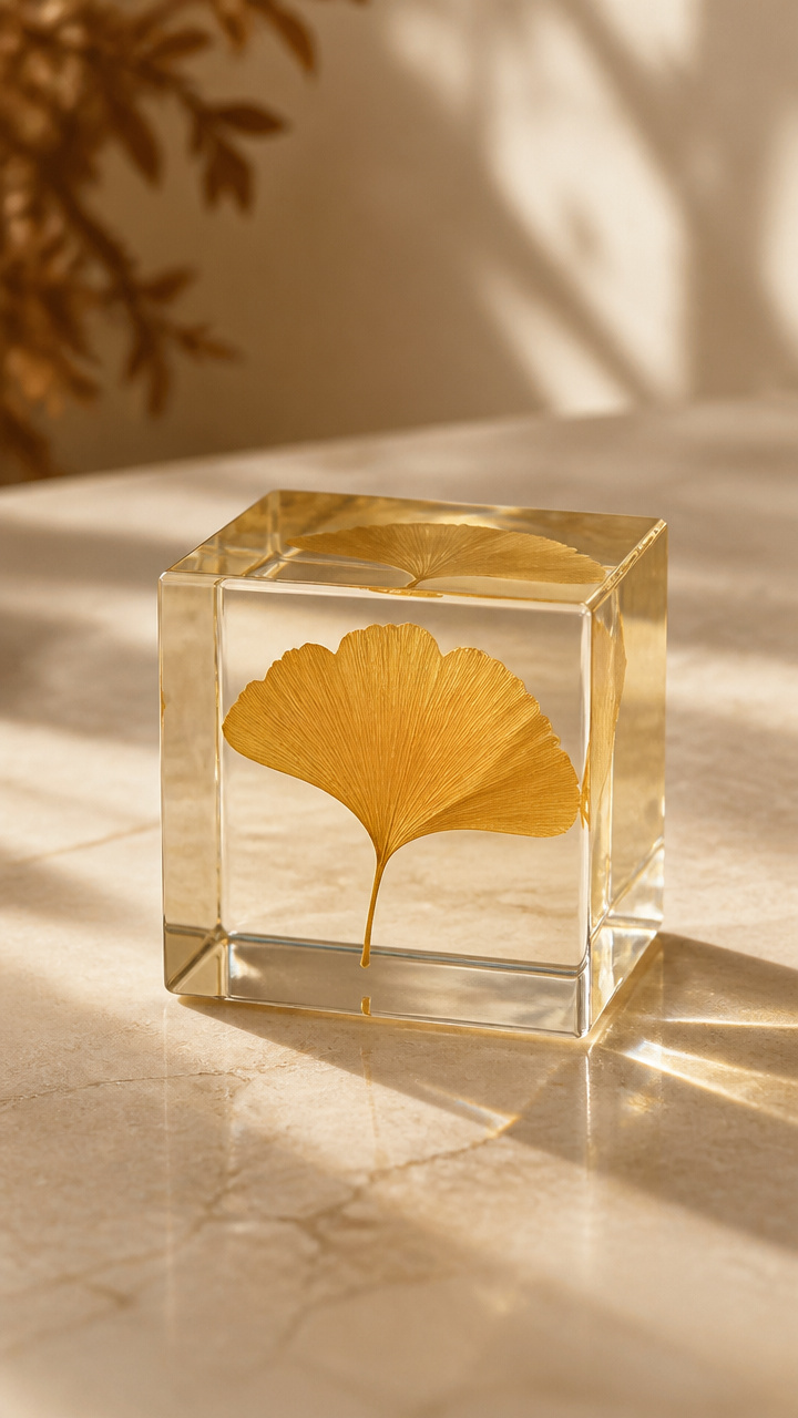 Leaf Resin Paperweights