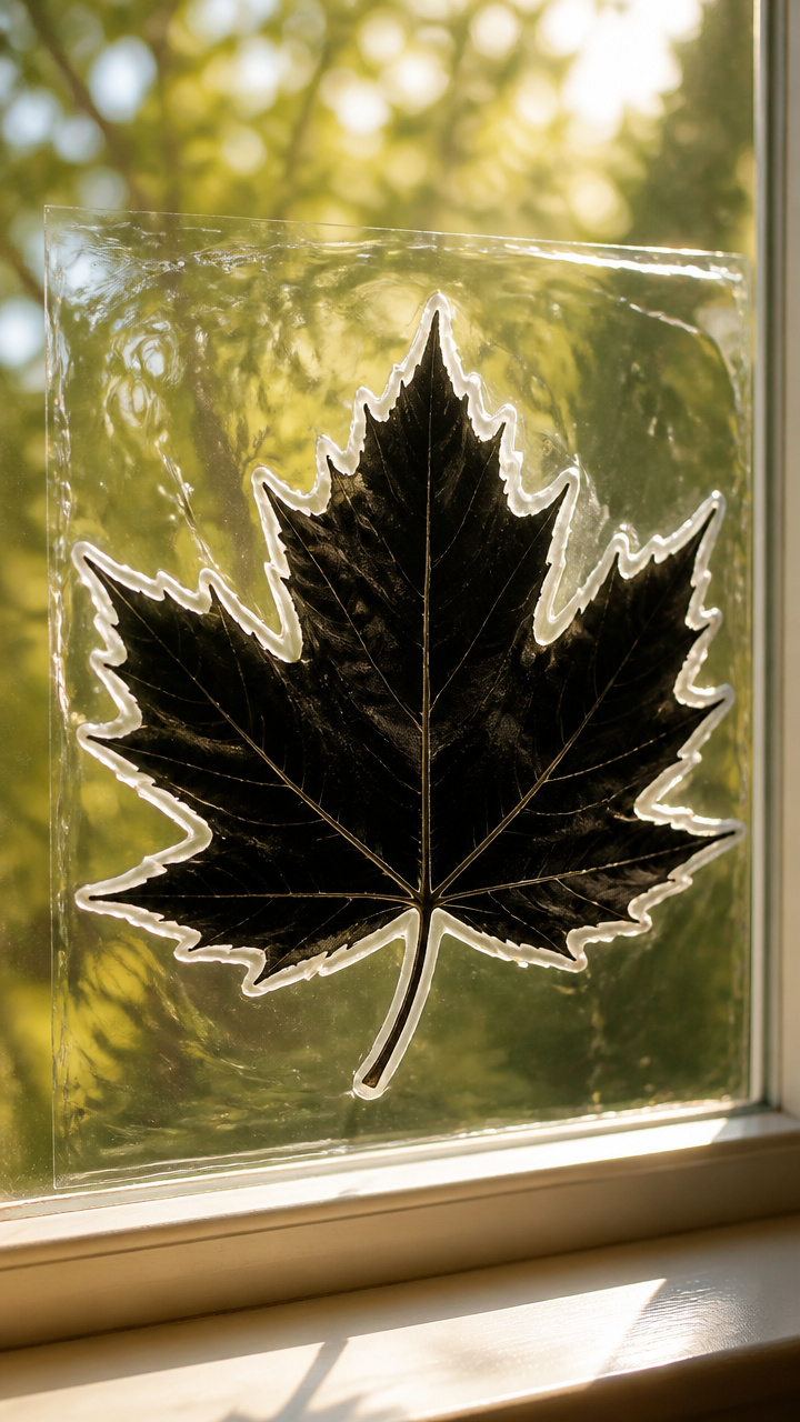 Leaf Resist Window Art