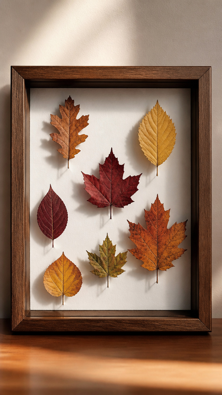 Leaf Shadow Box Display