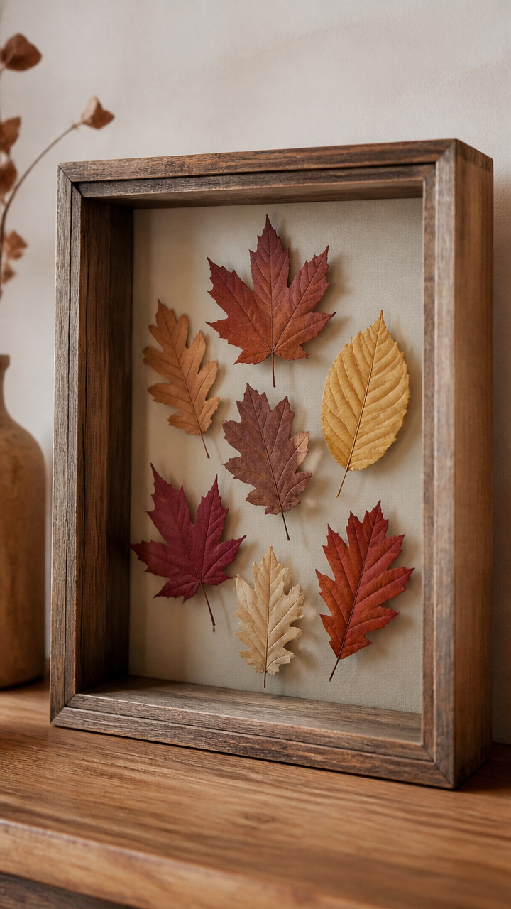 Leaf Shadow Box Display
