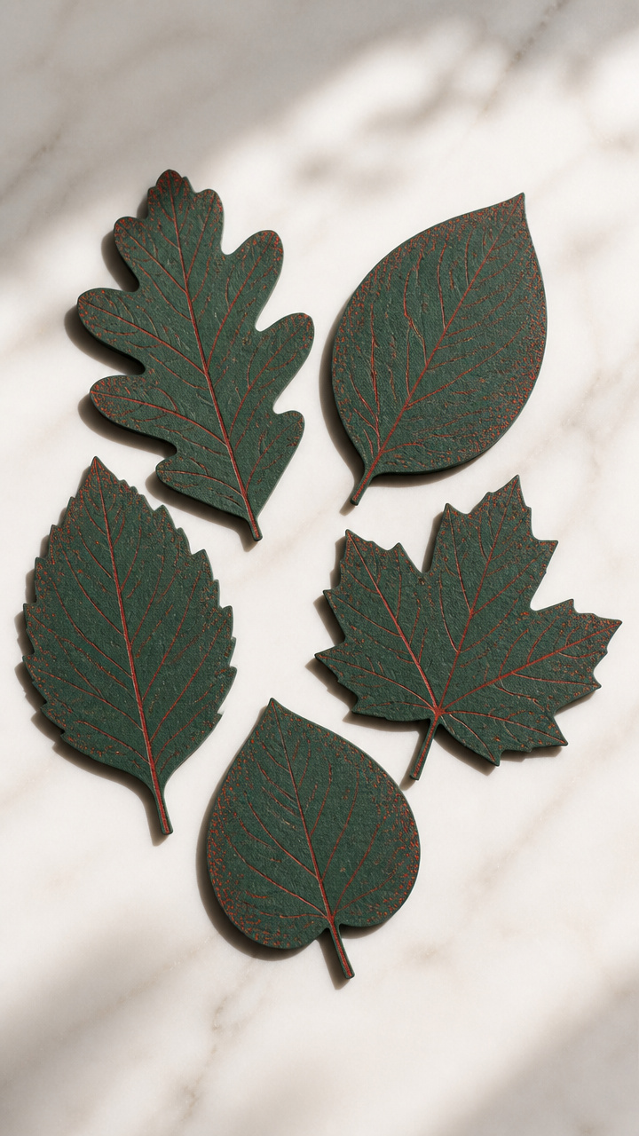 Leaf-Shaped Notecards
