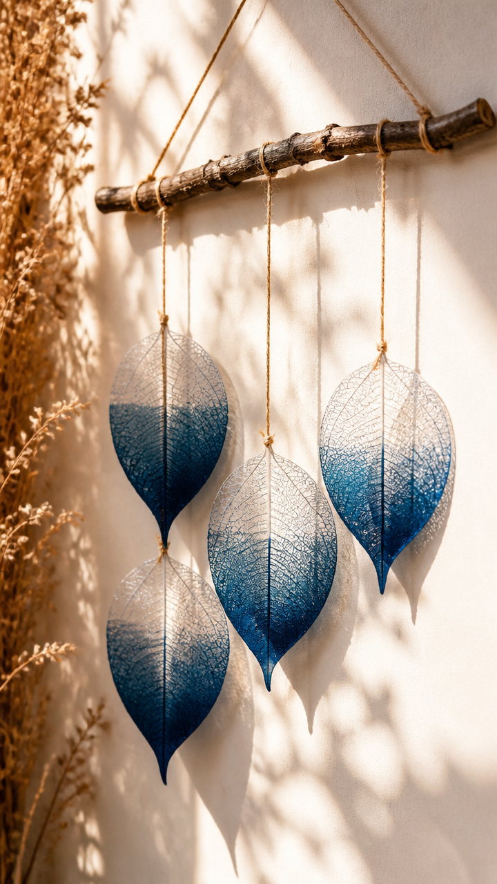 Leaf Skeleton Dip Dye Art