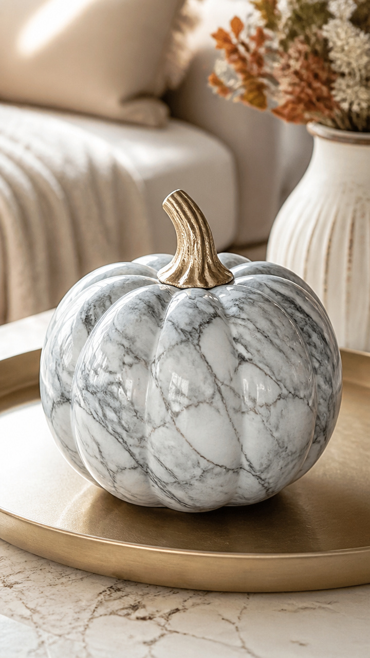 Marble Contact Paper Pumpkin