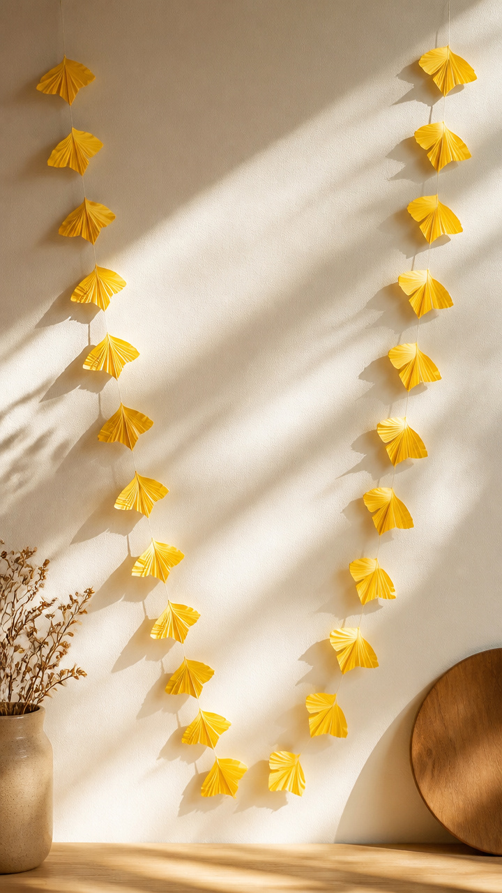 Origami Gingko Garland