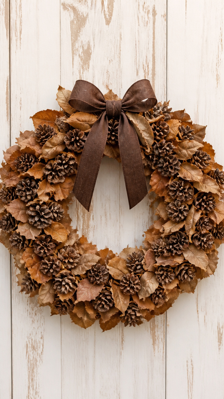 Pinecone and Leaf Cluster