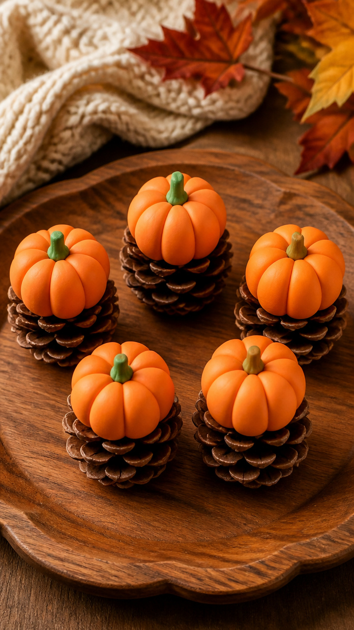 Pinecone Base Pumpkins