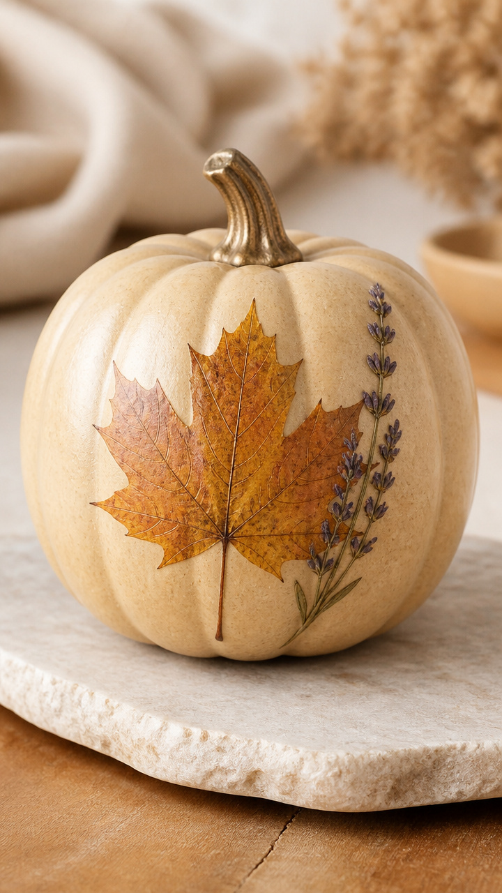 Pressed Botanical Pumpkin