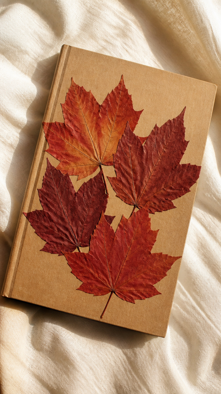 Pressed Leaf Journal Covers