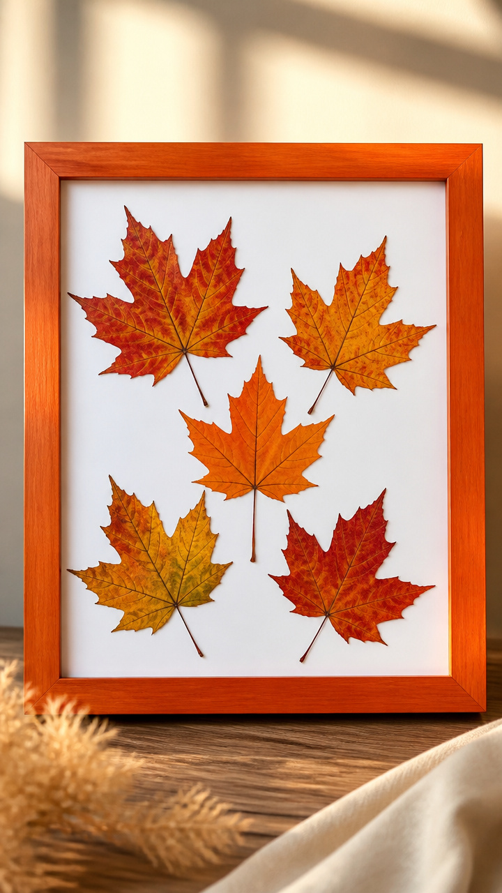 Pressed Maple Leaf Art
