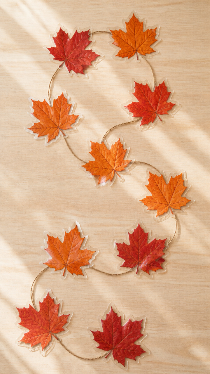 Pressed Maple Leaf String
