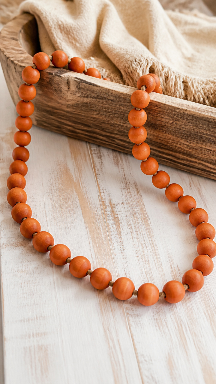 Pumpkin Beaded Garland