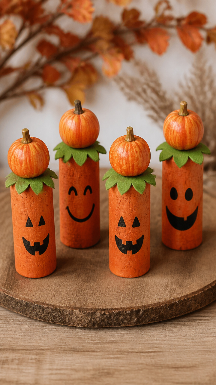 Pumpkin Cork Buddies