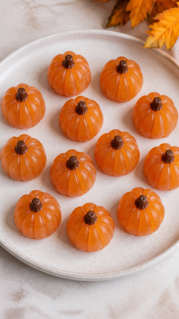 Pumpkin Ice Tray Treats