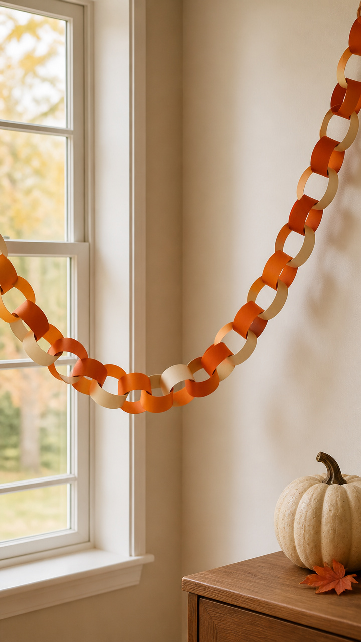 Pumpkin Paper Chain
