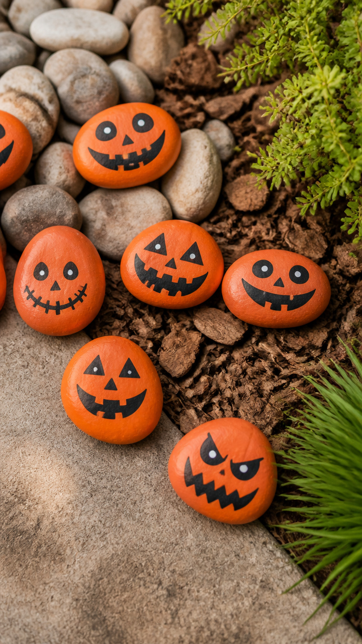 Pumpkin Rock Paintings