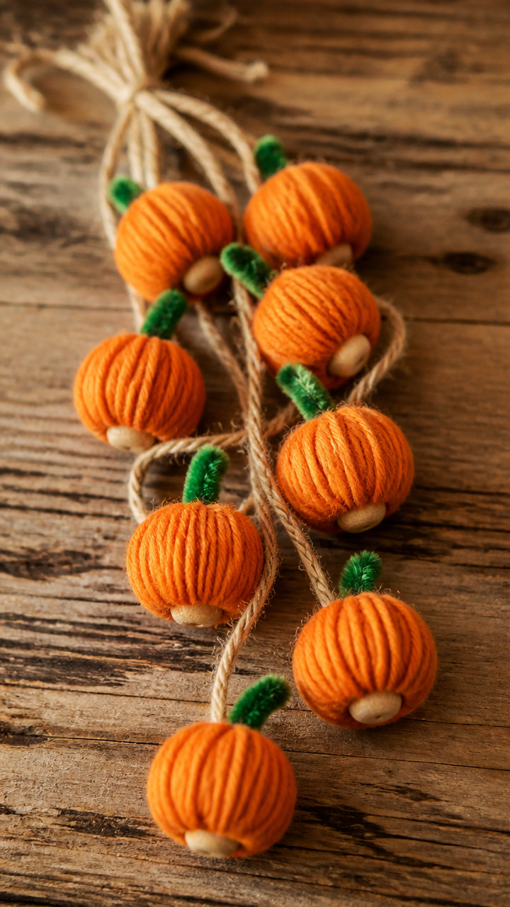 Pumpkin Yarn Wraps