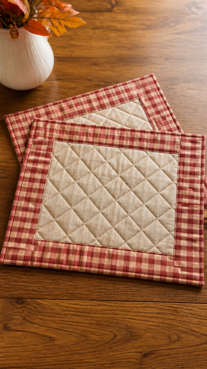Quilted Fabric Placemats