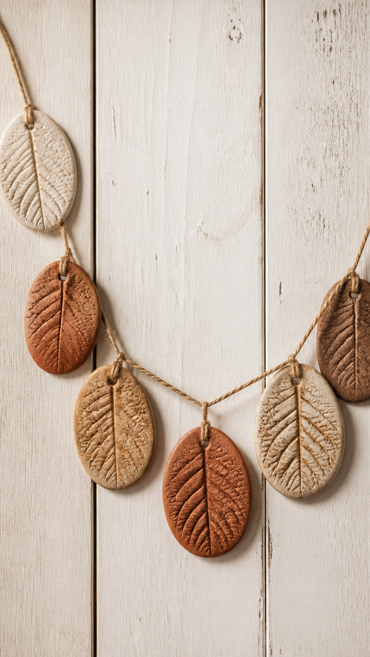 Salt Dough Leaf Imprints