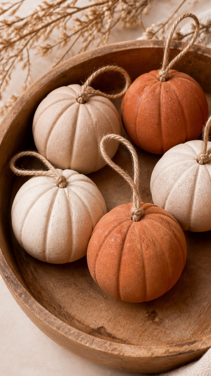Salt Dough Pumpkin Orbs