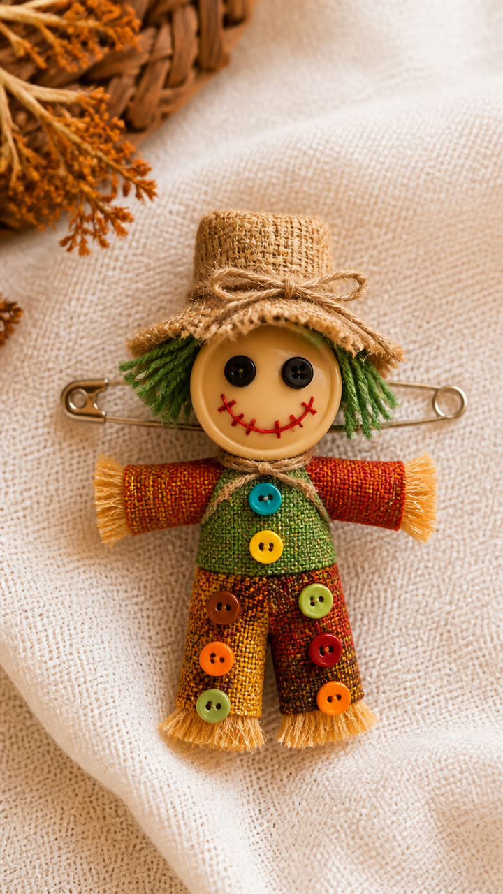 Scarecrow Button Buddy