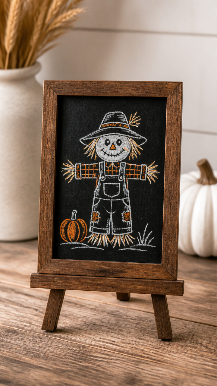 Scarecrow Chalkboard Sign