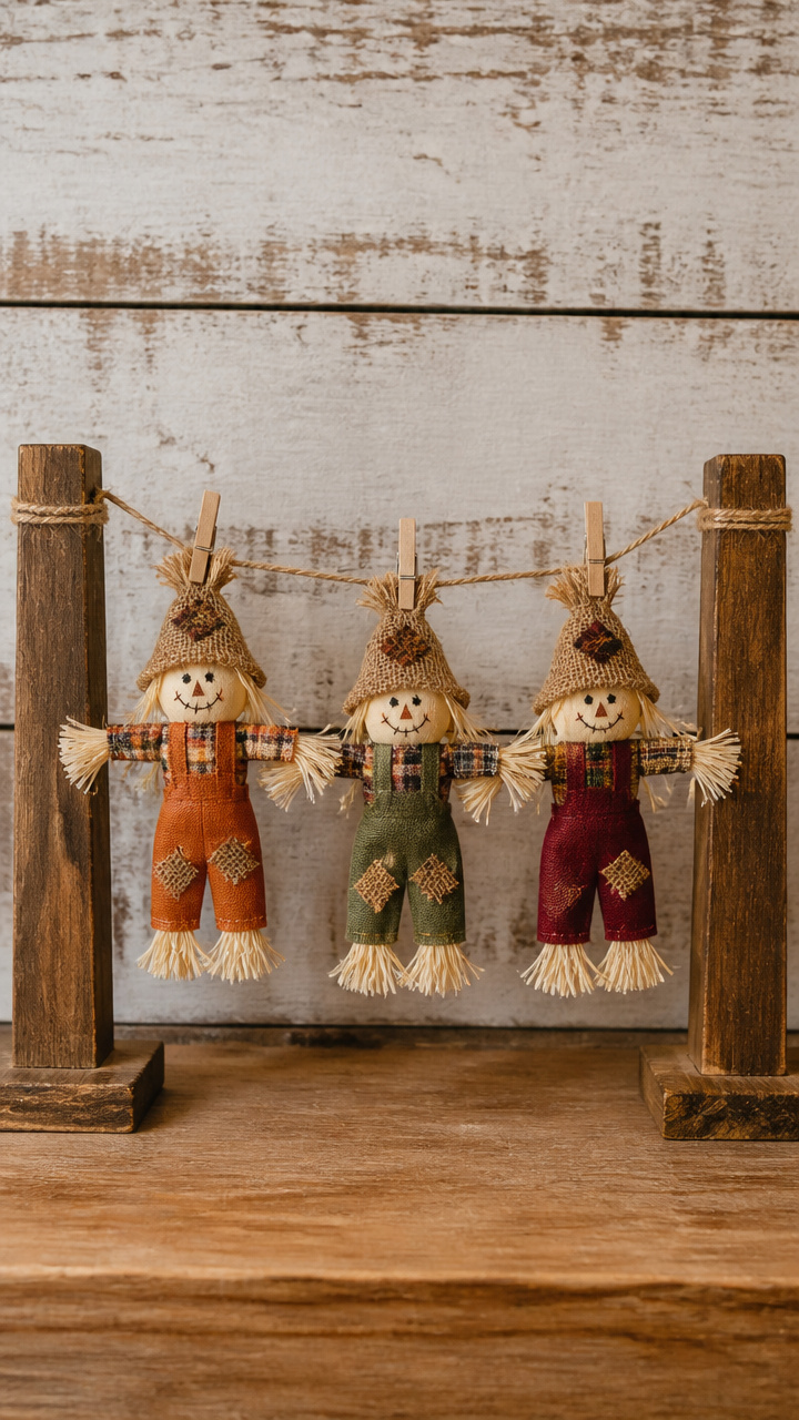 Scarecrow Clothesline Display