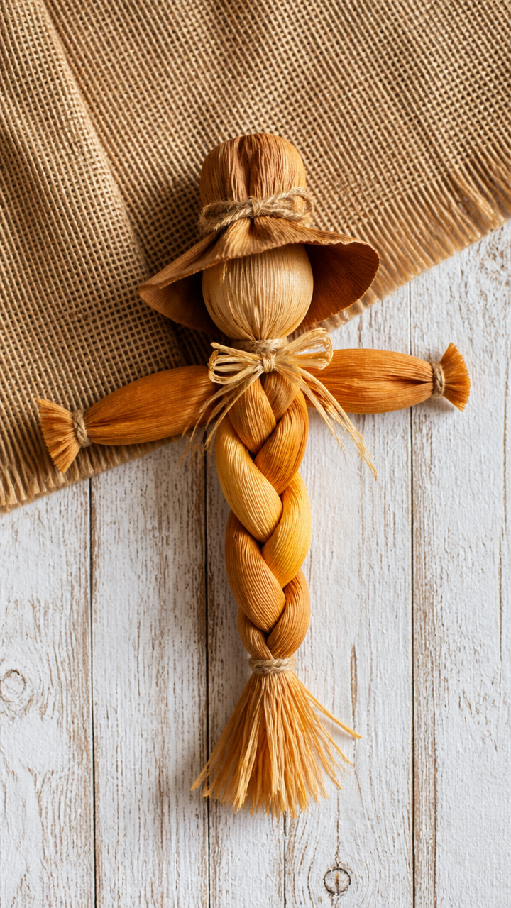 Scarecrow Corn Husk Doll